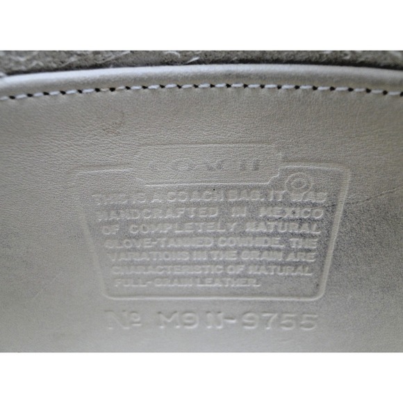 Vintage Coach Beige Leather Penny‎ Pocket Purse Crossbody USA M9N-9755 - Picture 7 of 7